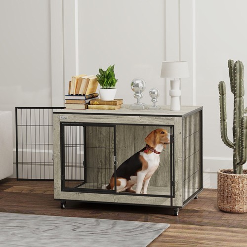 Pawhut dog crate furniture - pawhut,
