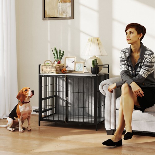 Pawhut dog crate furniture - pawhut,