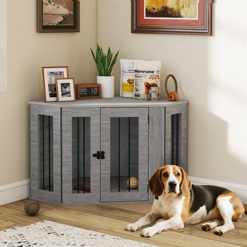 Pawhut dog crate furniture - dog,