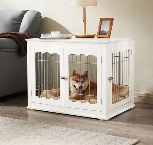 Wooden dog crate house - crate,
