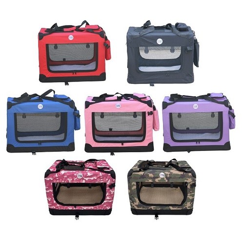Hugglepets fabric dog crate - fabric,