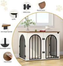 80 cm Wooden Dog Crate, Indoor